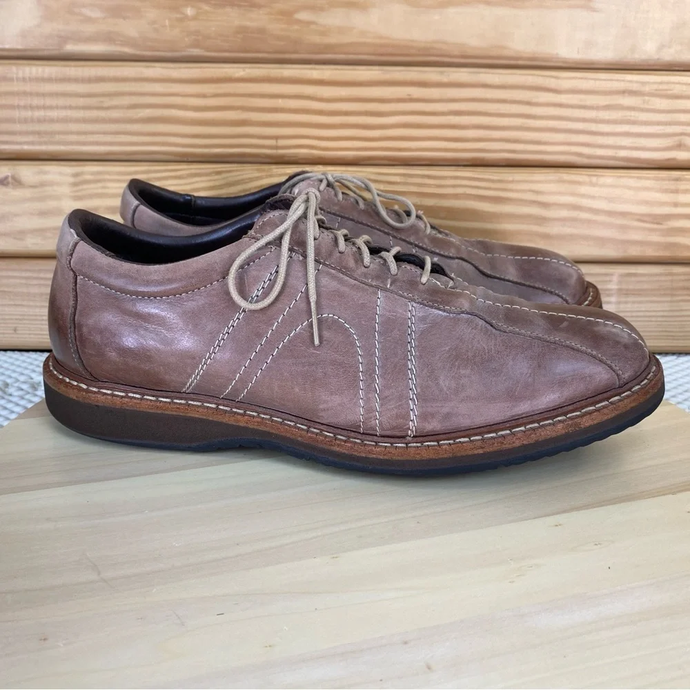 Allen Edmonds Voyager Antique Brown Leather Lace Up Oxfords Shoe Men's 10.5 WIDE